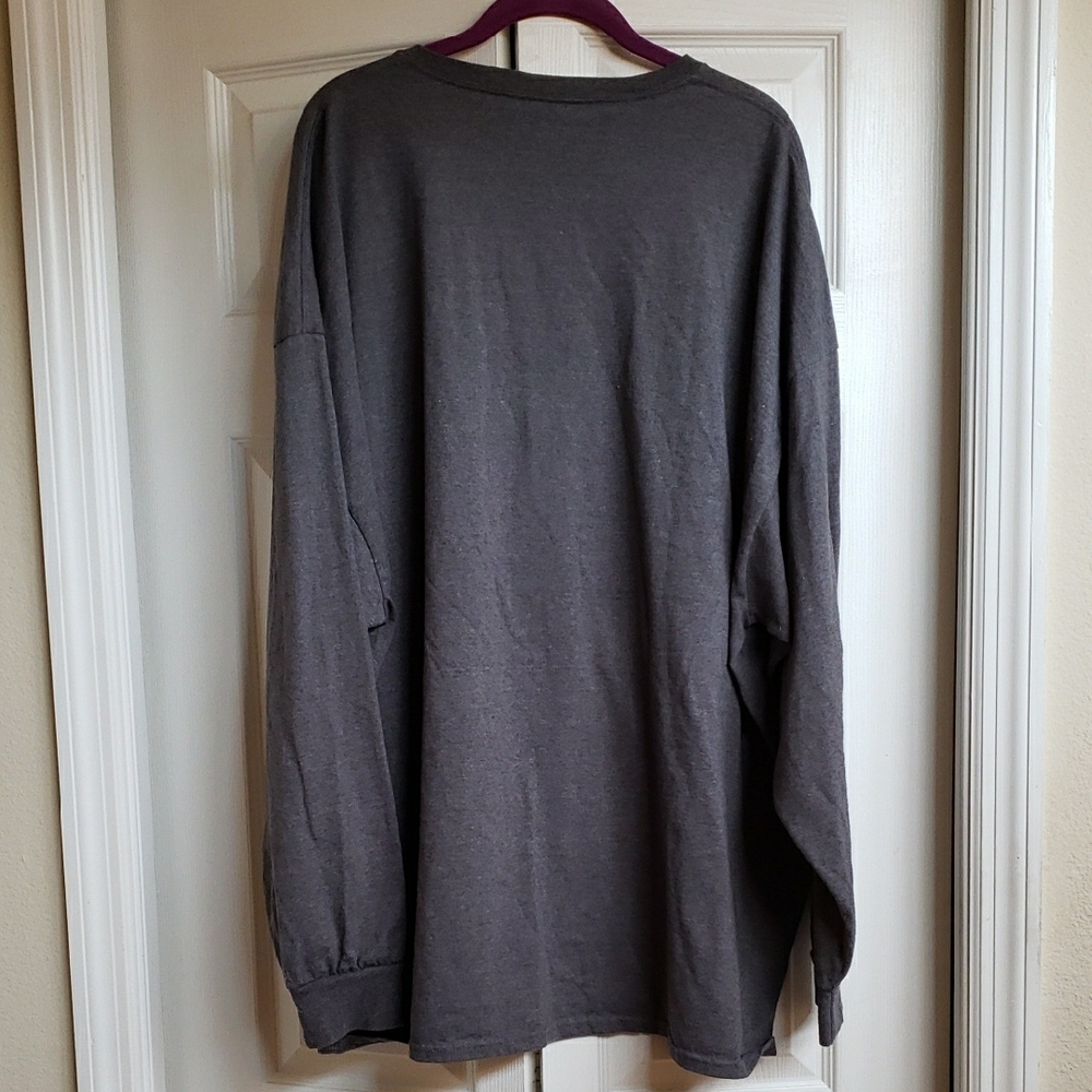 Men's Gray Long Sleeve Shirt - Picture 3 of 3